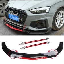 Spoilerschwert Frontlippe Spoilerlippe + Stützstange Für Audi A5 S5 8T3 S-Line