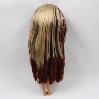 Takara 12'' Neo Blythe Doll RBL mixed gold straight hair scalp & dome only wigs