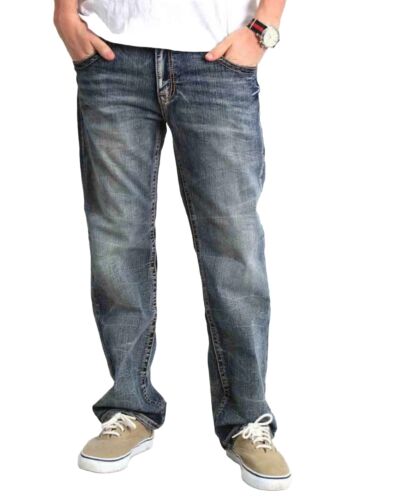 Jeans dritti stretch classici True Luck taglia 34x32 - Foto 2 di 5