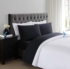 Truly Soft Black Twin XL Sheet Set