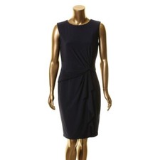 LAUREN RALPH LAUREN NEW Women's Side-knot Drape Sheath Dress TEDO