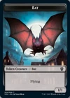 4x Bat / Blood Token double-sided - NM - Crimson Vow Commander SPARROW MAGIC mtg