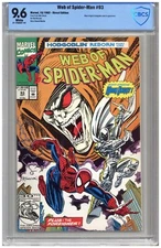 Web of Spider-Man  # 93   CBCS   9.6   NM+   White pgs  10/92  Moon Knight & Hob