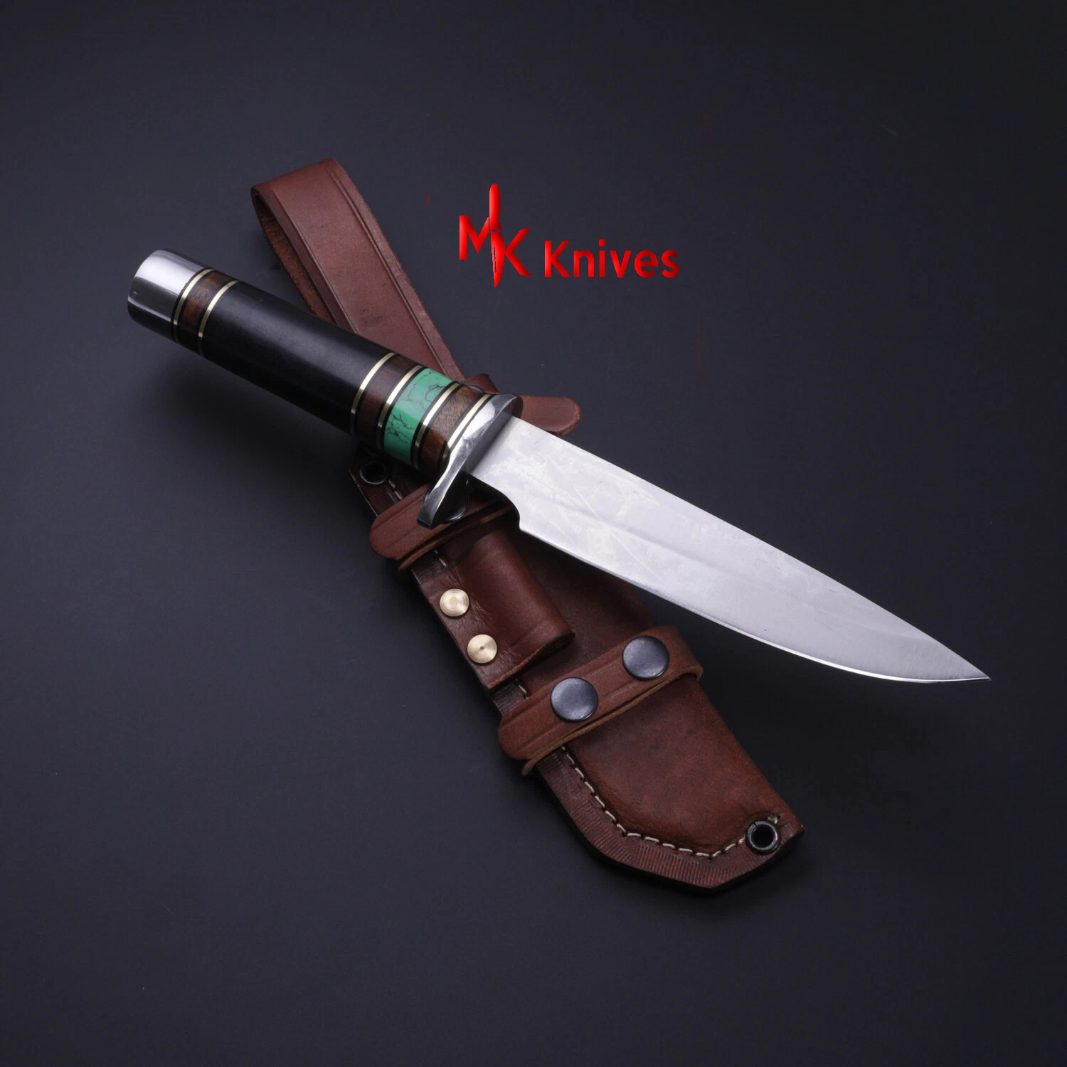FIXED BLADE D2 STEEL BOWIE HUNTING KNIFE ,BOWIE KNIVES,GIFT KNIFE,MODERN KNIFE