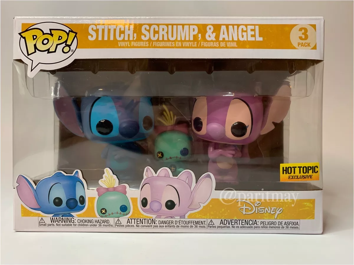 Funko Pop! Lilo And Stitch 3 Pack Stitch Scrump And Angel Hot