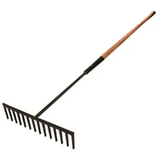 Kraft Tool Professional Asphalt Rake, Wood Handle, Steel Head and Shank