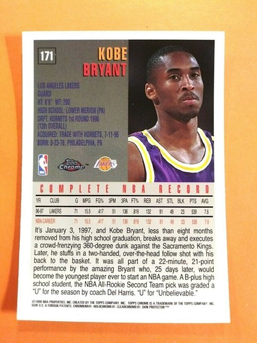 1997-98 Topps Chrome 220 Card Set Tim Duncan McGrady Rookie Kobe 2nd Yr Jordan - Picture 4 of 8