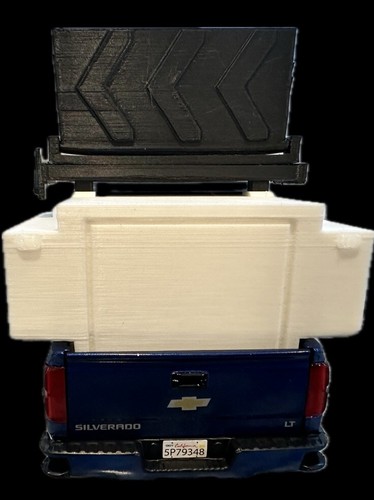 1/24 Silverado DOT Police Fire Truck Bed Insert Model Custom Left Arrow Motormax - Picture 6 of 11