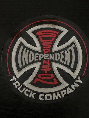 Independent Truck Skate Sticker,  #70,   3 1/4''  X  3 1/4 '',   Vintage,  Metalic