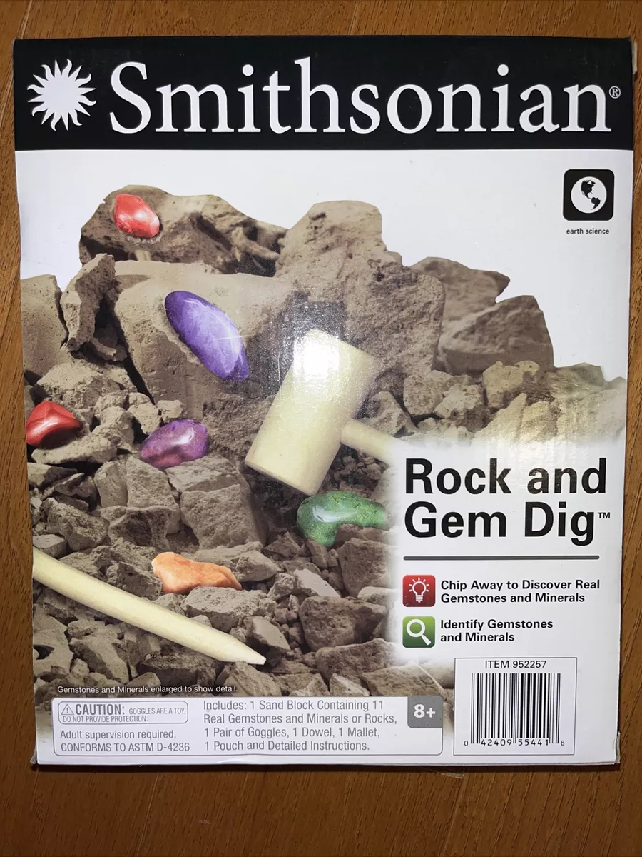 Smithsonian Rock and Gem Dig STEM Activity Kit For Kids BRAND NEW