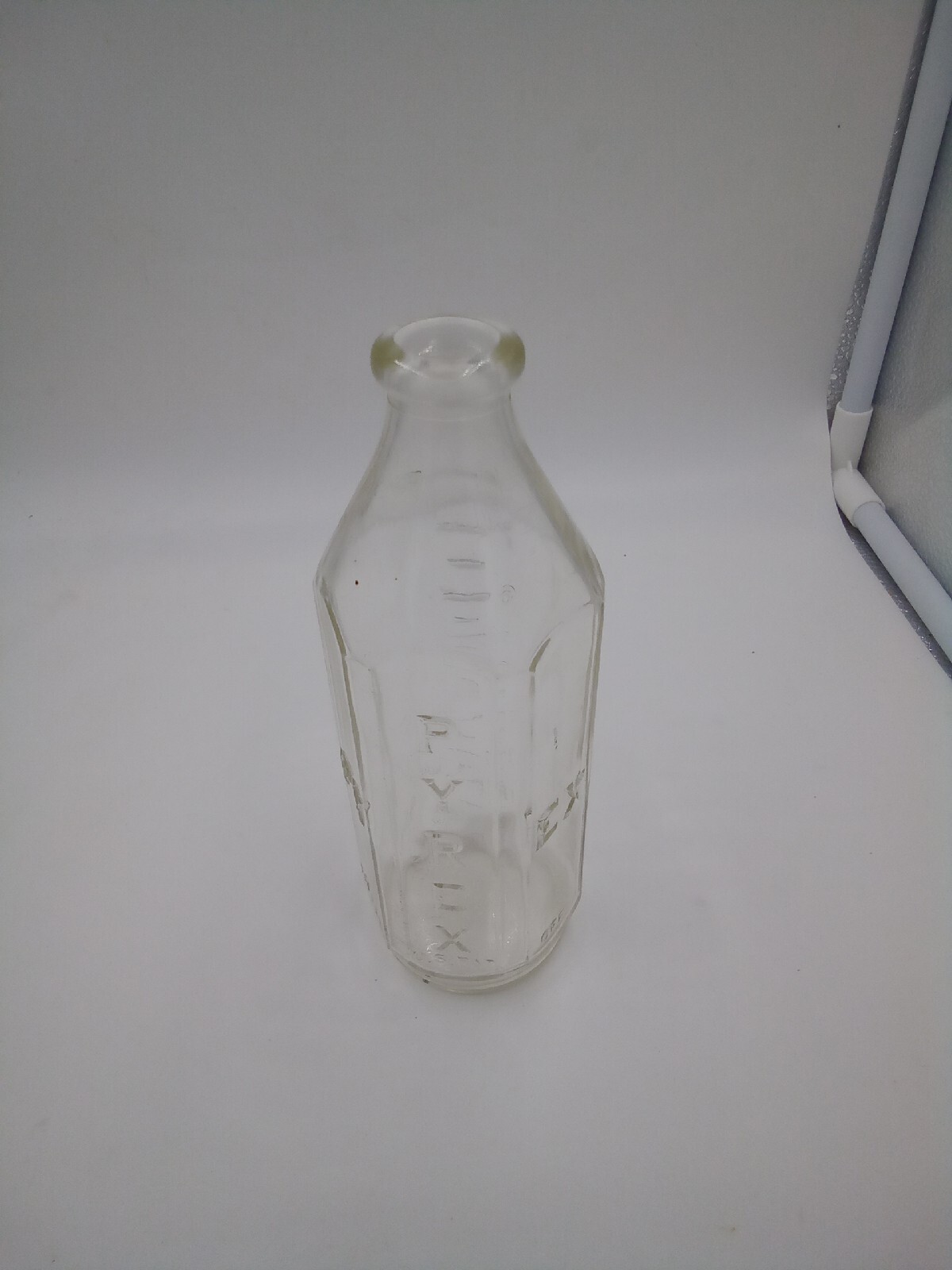 Vintage Pyrex 6 Side Narrow Neck Glass Baby Bottle 8oz. Made In USA. eBay