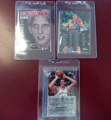 Lot Of 6 Dirk Nowitzki RC Rookies 1998 Flair Showcase Row 2 Finest Skybox Ionix - Picture 2 of 4