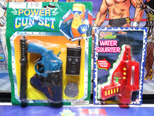 NEW Lot 2 Vintage Imperial toys 80s Space Water Squirt GUN POWER Gun SET RARE