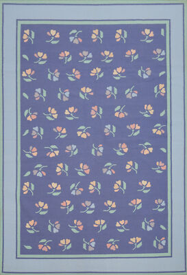Geometric Kilim Durrie Rugs Traditional Kelim Carpets 9x12 ft