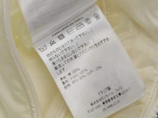 MONCLER CHABERTON Piumino Cappuccio Montagna Bianco Taglia 0 (F20911A56100)