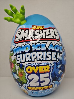 ZURU Smashers Dino Ice Age Surprise Egg Over 25 Surprises NEW