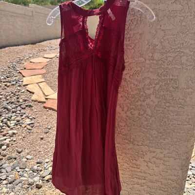 Target Xhilaration Red Lace Short Dress Size S Small U | eBay