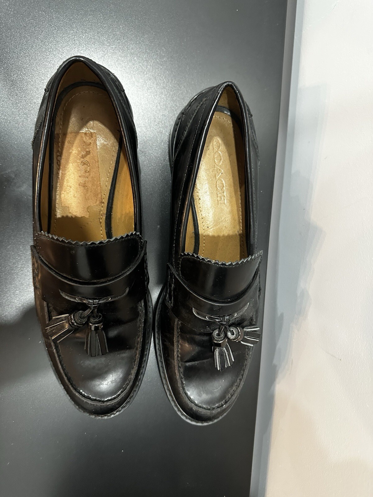 Coach Leather Loafers for Men and Women Stylish Comfort-image