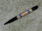 Militaria: Twist Pen With Inherent Resolve Campaign Ribbon Imbedded in Pen Body — photo 1