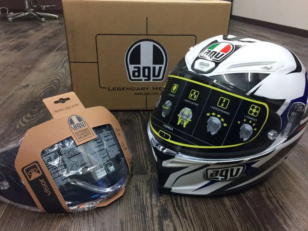AGV Corsa Velocity L size with blue shield L size | eBay