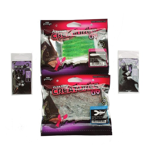Fox Rage Voyager Camo Softbait Binder Promo pack 2 x creatures bait 2 x jig head - Picture 4 of 4