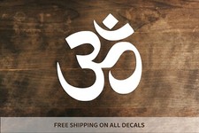 Om Symbol Vinyl Decal Yoga Ohm Aum Zen Sticker Spiritual Buddhist Hindu Sign