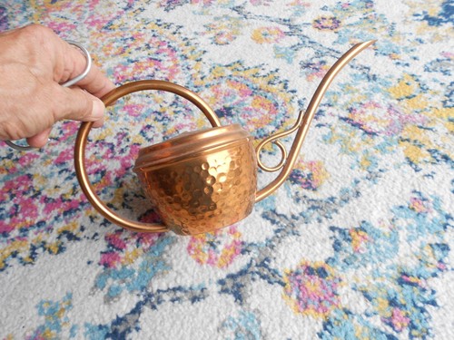 Vintage French COPPER WATERING CAN marked - Picture 3 of 6