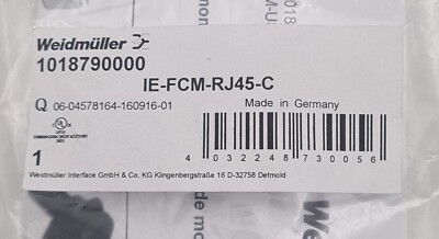LOT OF 5] NEW - Weidmuller Coupler Converter IE-FCM-RJ45-C