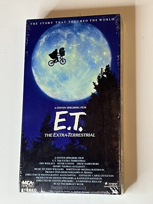 E.T. VHS Brand New Sealed Vintage 1982 Green Flap