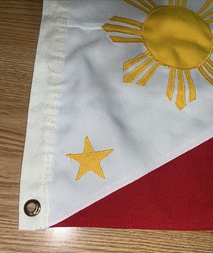 National flag of the Philippines Handmade Stitching 31”x18”Indoor/outdoor 2 Hole - Picture 7 of 9