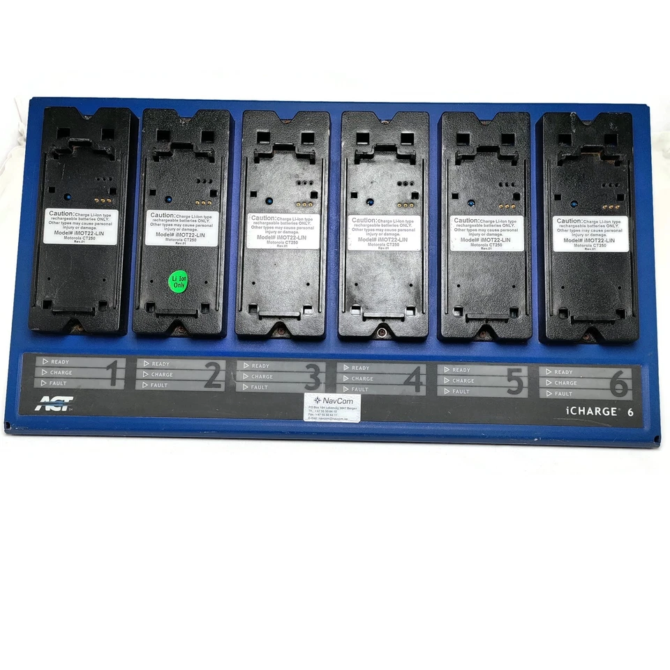 ACT icharge 6 Two Way Radio Battery Charger. Model i70. Made in USA - Image 2 of 4