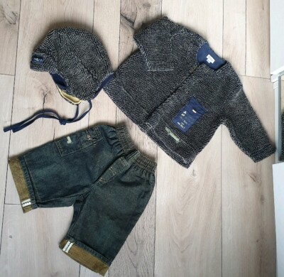 Catimini 3 tlg. Set, Hose, Fleecejacke und Mütze 76 