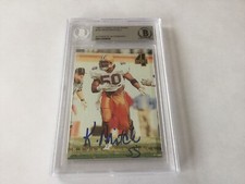 Kevin Mitchell Signed Autographed Classic 4 Sport Card Slabbed Beckett BAS a