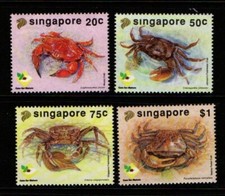 Singapore 1992 Crabs SG698-701 MNH