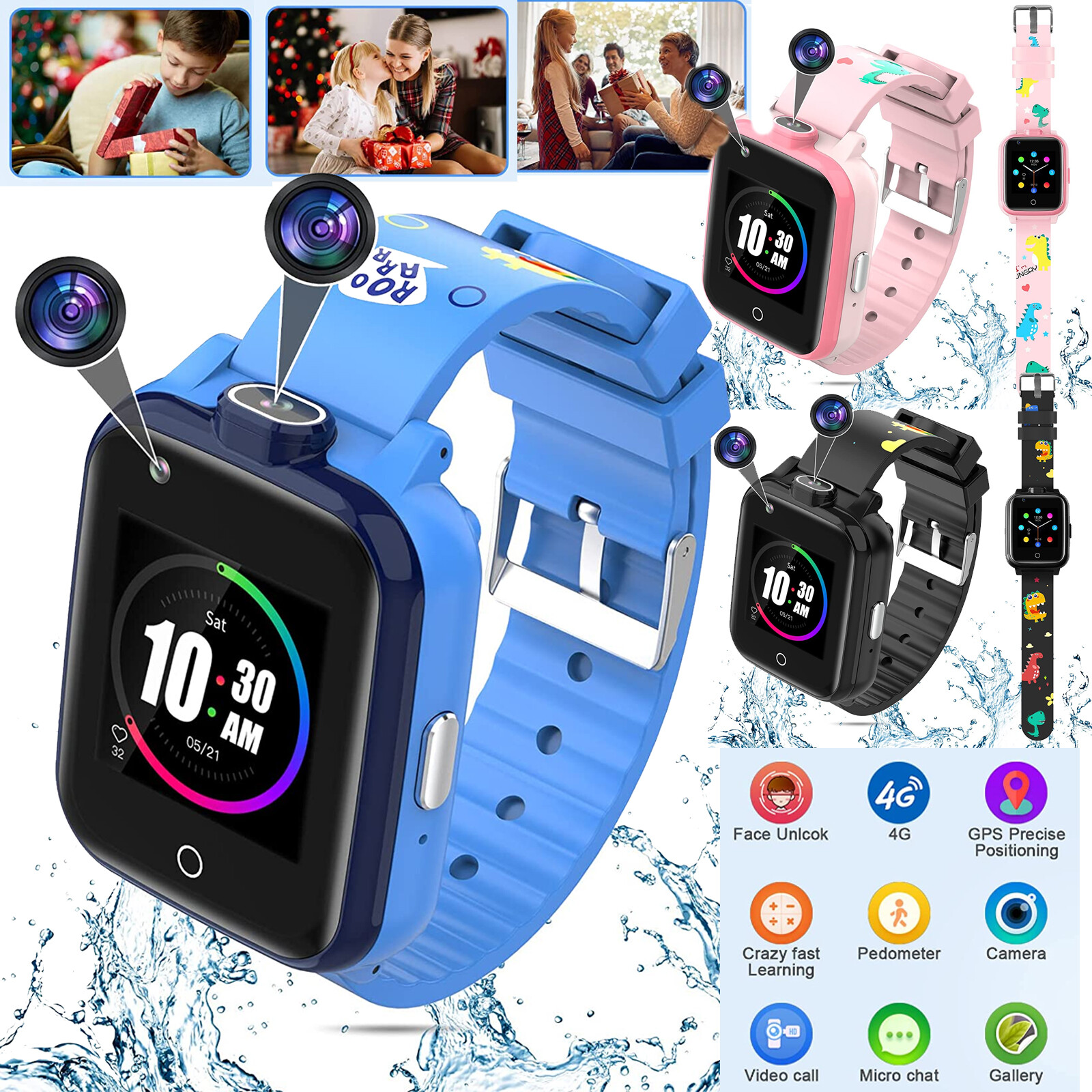 Smartwatch 4G per bambini con GPS e videochiamata foto 3