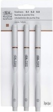 Winsor Newton 02900109 Sepia Fineliner x 3 Tips 0.1 - 0.3 - 0.5 mm