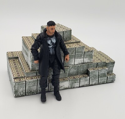 Very Large 1:12 scale money piles action figure prop Marvel Legend DC Neca photo