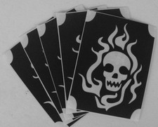 bm759 BODY GLITTERTATTOO 10 x skull swirls glitter tattoo L K