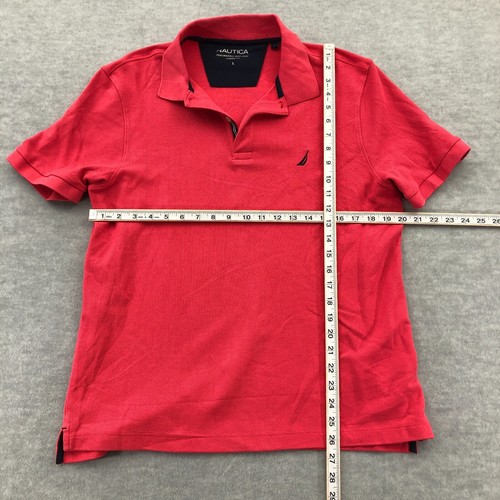 Nautica Hemd Herren Large Rosa Segelboot Polo Kurzarm - Bild 6 von 10