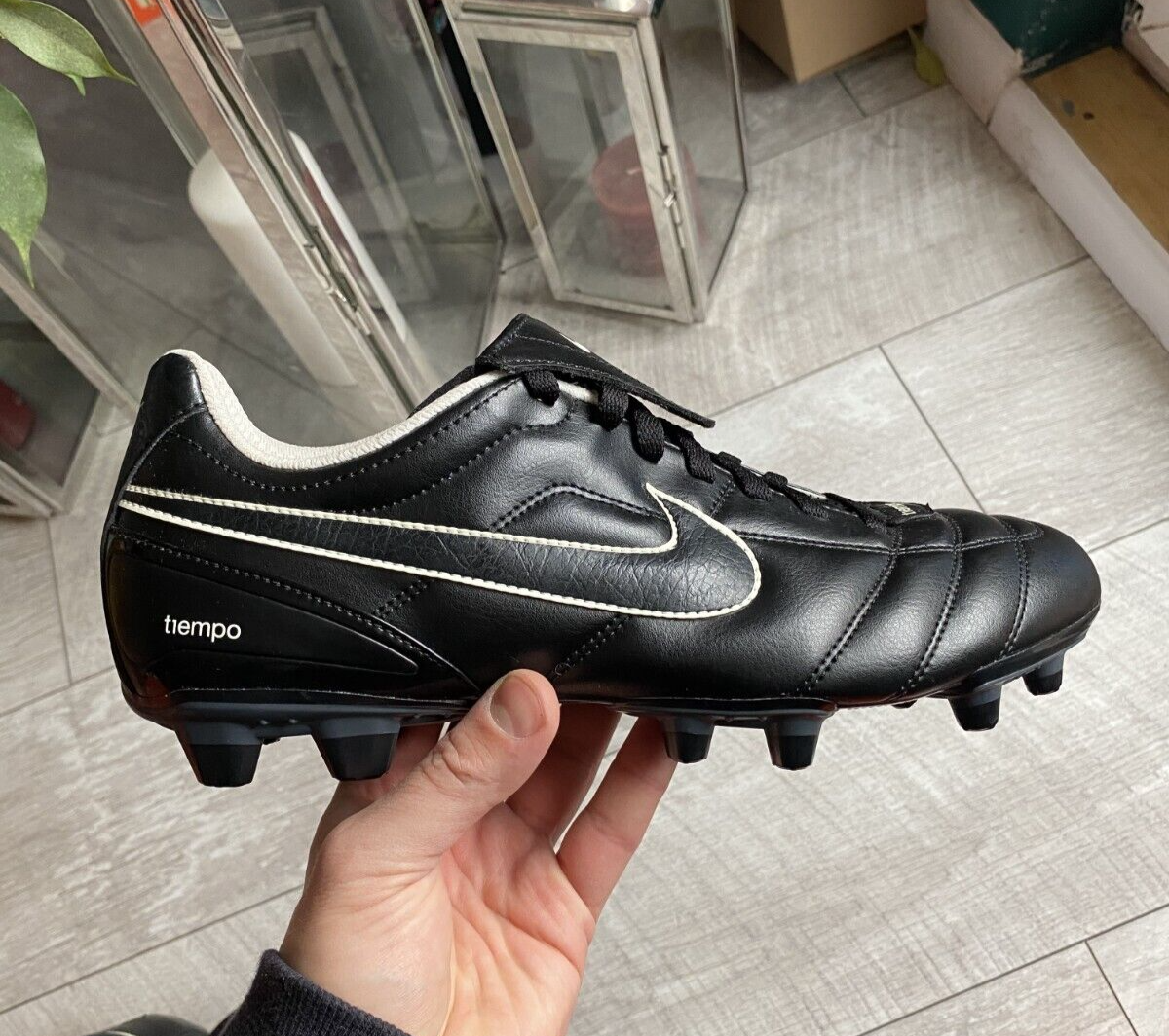 Ronaldinho × Nike Tiempo Legend FG ② 2008 Nike R10 Tiempo Legend II FG Natural Leather Ronaldinho 8 US