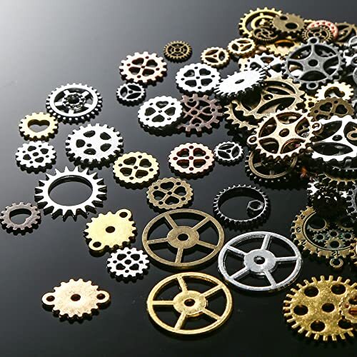 Vintage Antik Steampunk Ausrüstung Mix Steampunk Rad Legierung Ausrüstung Basteln Schmuck - Bild 3 von 7