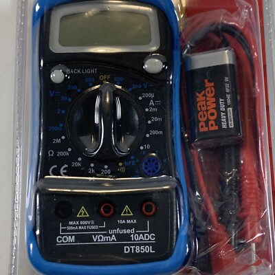 Multimeter Large Digital Screen #DT850L Barn Star Brand New In Package.