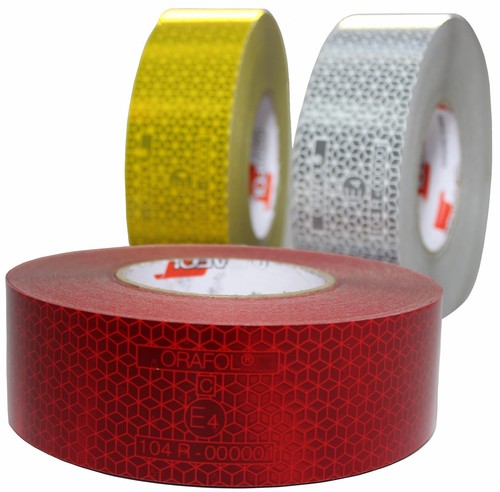 50m x 5cm REFLEXBAND KONTURMARKIERUNG REFLEKTIERENDES KLEBEBAND geeignet für LKW - Picture 3 of 6
