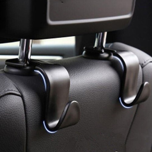 4Pcs Car Seat Back Headrest Hooks Hanger Holder Hook for Bag Purse Cloth Grocery - Picture 2 of 7