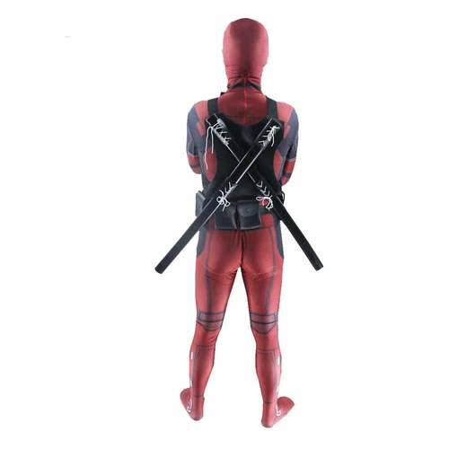 Erwachsene Deadpool Kostüm Zentai Body Cosplay Anzug Maske Halloween Requisite Overall - Bild 6 von 29