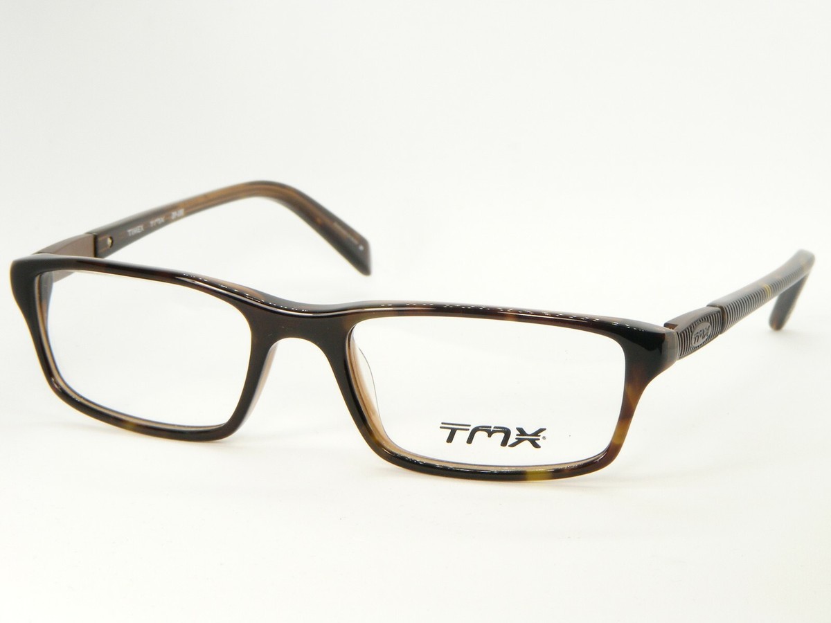 NEW TMX By TIMEX ZIP-LINE TORTOISE EYEGLASSES GLASSES PLASTIC