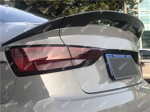 Se adapta a Audi A3 S3 RS3 2014-21 fibra de carbono/negro brillante tapa maletero alerón - Imagen 6 de 27