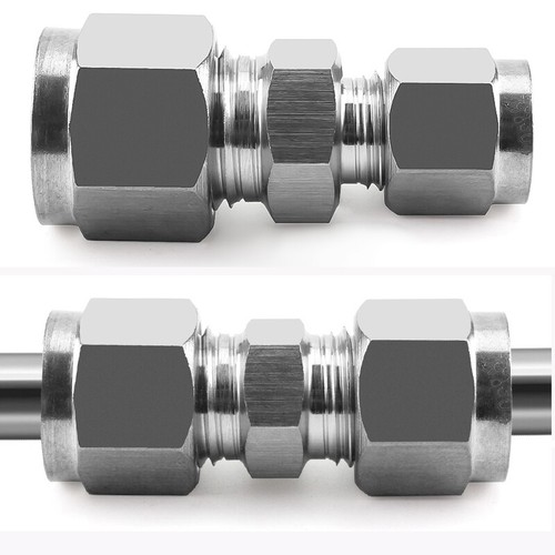 Stainless Steel Tube Union Fittings Straight And Reducing Connector 3mm-25mm - Picture 3 of 6