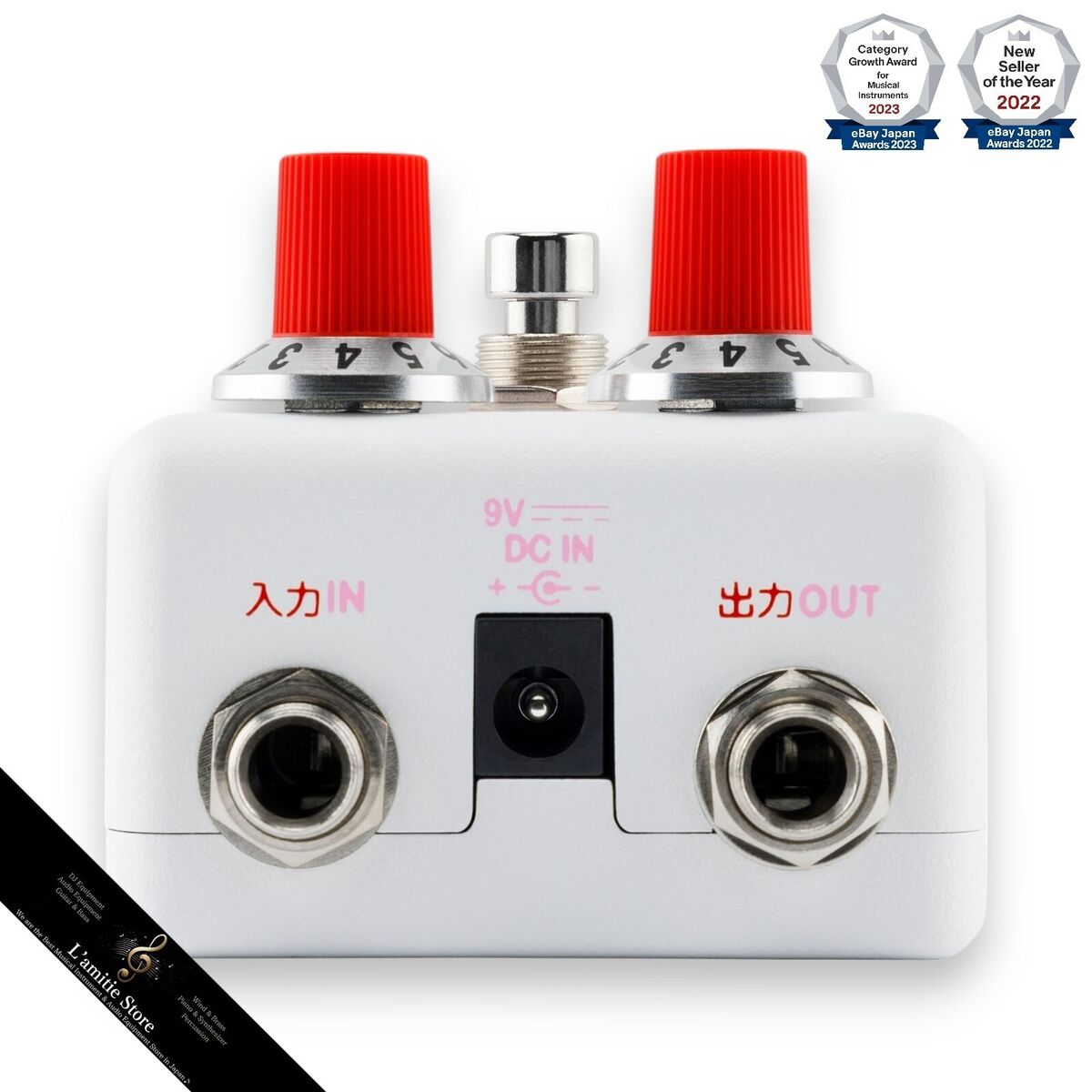 Fender x Hello Kitty Fuzz White Guitar Effect Pedal Compact Fender x Hello Kitty Fuzz White Guitar Effect Pedal Compact