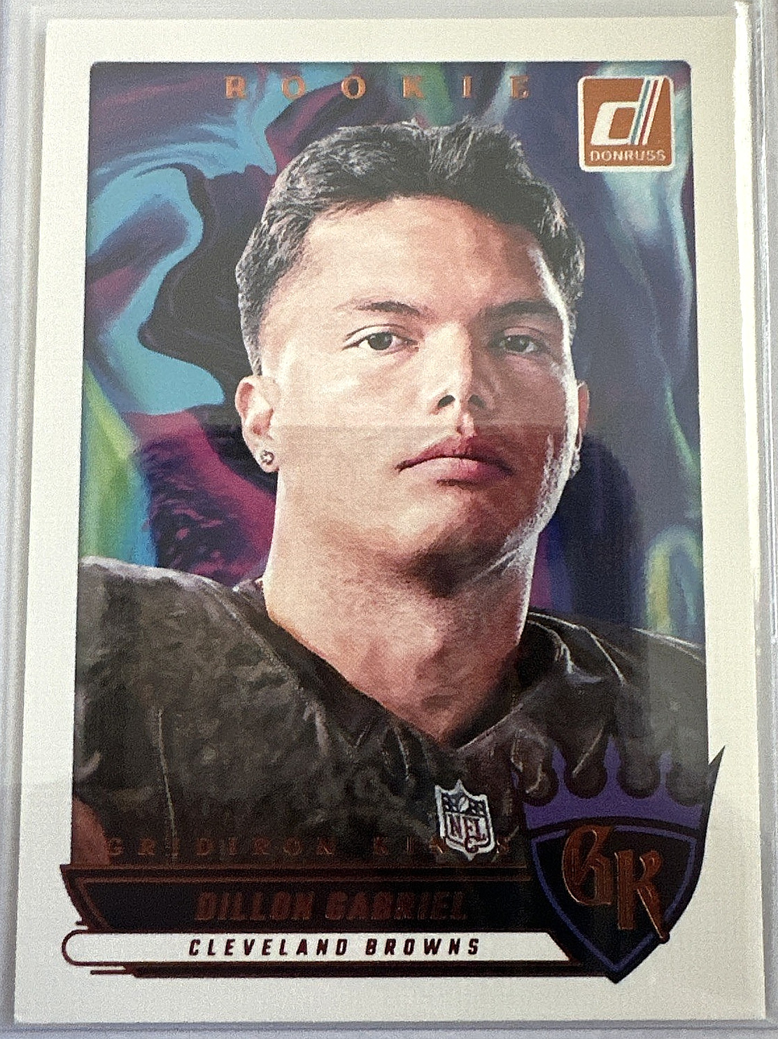 2025 Donruss Dillon Gabriel Rookie Gridiron Kings Insert Card GOLD FOIL RARE